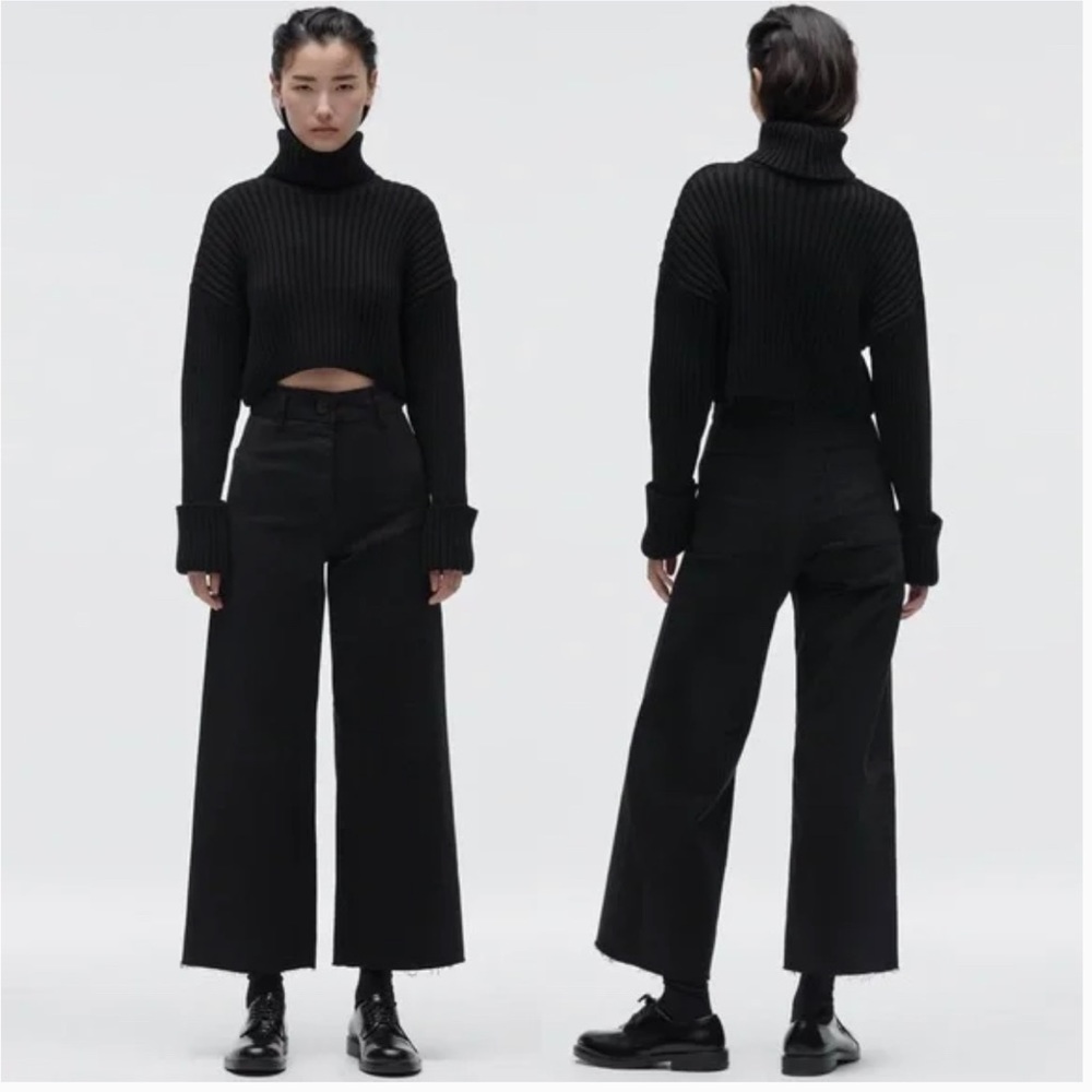 Zara Black Wide Leg Jeans